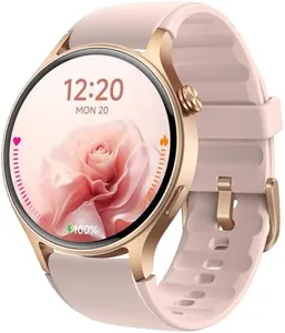 aeac Smart Watch for Women, AMOLED Ultra-Clear Screen Activity Trackers with Heart Rate/Sleep/SpO2 Monitor, Smartwatch for iPhone/Samsung/Android, 110+ Sport Modes (Rose Gold, S/M/L, Rose Gold)