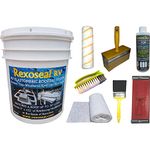 Rexoseal RV Roof Restoration Kit for RV's up to 30' Long - Waterproofing and Protective RV Roof Coating Sealant - White, 15 litre