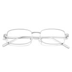 Fashion Clear Glasses Non Prescription Fake Glasses for Women Blue Light Blocking Rectangle Metal Glasses Frame