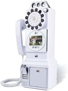 RetroVox Video & Audio Guest Book Wedding Phone Guestbook Creative Easy to Use & Fun Engagements Anniversaries Baby Showers Graduation (B White)