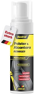 KESTRAL Polster & Alcantarareiniger - Für Tiefenreinigung mit Leichtigkeit - Entfernt hartnäckigste Verschmutzungen - Ideal für Autoinnenraum wie Autositze, Dachhimmel & Textilien Made in Germany
