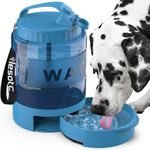 Dog Water Bowl Dispenser, Travel Dog Bowls for Camping Dog Park Hiking, 77OZ Dog Water Dispenser with Pull-Out Travel Water Bowls for Dogs,Dog Travel Water Bowl Dispenser Pet Dog Water Bottle,BPA Free