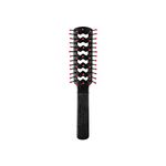 Cricket Static Free Mini Fast Flo - Black and Red For Unisex 1 Pc Hair Brush