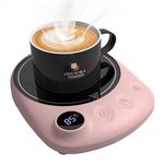 MYMULIKE Mug Warmer, Coffee Warmer for Desk with 4 Temperature Settings (55℃/65℃/75℃/85℃), Cup Warmer for Tea, Milk with 8 Hour Auto-Off & 1-12 Hour Timer