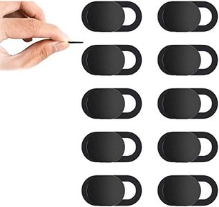 10-Pack Webcam Cover for Amazon Echo Spot, T Tersely 0.022 Inch Ultra Thin Laptop Camera Cover Slide fits Smartphone, iPad, Desktop, PC, MacBook, Mac, iMac, Computer, Protecting Privacy Security