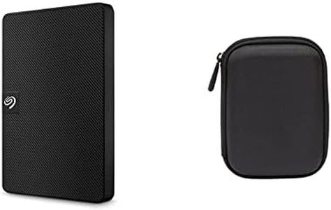 Seagate 2TB Expansion Portable HDD & Amazon Basics External Hard Drive Case