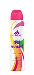 adidas Get Ready! Deodorant Spray - Antiperspirant Deodorant with Sporty Feminine Fragrance and Long Lasting Protection Against Sweat - 1 x 150 ml