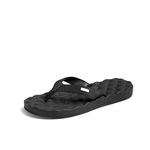 Reef Women's Dreams Thong Sandal,Black,7 M US