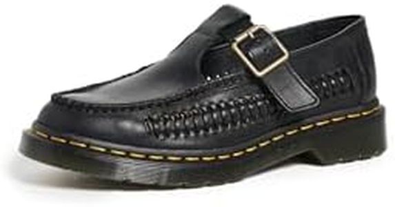 Dr. Martens Unisex Adrian T Bar Loafer, Black, 8 US Men