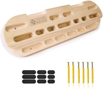 POWER GUIDANCE Rock Climbing Hangboard Wooden Hand Grip Strengthener Forearm Exerciser for Climbers Athletes