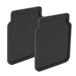 Universal Rubber Mud Flaps, 23 x 20 cm, Black, for Trailers, Caravans, Cars