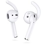 EarBuddyz 2.0 Apple Airpods and EarPods Covers and Hooks Attachment for iPhone Earphones Headphones Earbuds - Clear (2 Pairs)