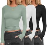 Ekouaer Womens 3 Pack Long Sleeve S