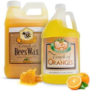 Touch Of Oranges Large Set | Furniture Polish | Wood Wax | Cleaner & Restorer For Hardwood Floor, Cabinets and Real Wood