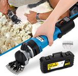 Professional Sheep Shearing Clippers 690W 2400RPM Heavy Duty CGOLDENWALL, 6 Speed Adjustment, 5m Power Cord, for Shaving Fur Wool in Sheep, Goat, Cattle, Livestock, Lubricant& Carrying Case Included