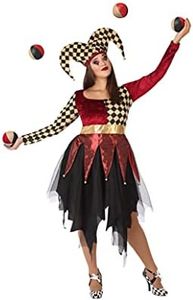 Atosa disfraz arlequin rojo adulto mujer adulto XL
