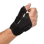 BraceUP Thumb Splint Brace Right Left Hand - Spica Splint, CMC Thumb Brace with Thumb Support, for Arthritis, Tendonitis, Carpal Tunnel Pain Relief and Thumb Sprain (Black)