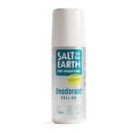 Salt of the Earth - Natural Deodorant Roll On - Effective Protection, 100% Natural Origin Ingredients, Vegan, Fragrance Free, Suitable for Women, Men & Kids - Unscented - 75ml