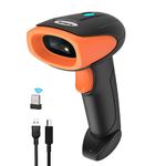 Sumicor QR Code Reader with Stand, Handheld 1D 2D Barcode Scanner Support Mobile Payment Laptop Screen Wire USB Bar Code Scanner for Supermarket Retail Store