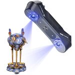 Creality 3D Scanner CR-Scan Raptor Pro for 3D Printing,Blue Laser & NIR 0.02mm +0.08mm/m Accuracy 60fps Scanning Speed Scan Size from 5-4000mm Scan Black/Metal Objects Without Sprays