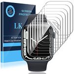 LK [8 Pack Apple Watch 40mm Screen Protector Compatible with Apple Watch Series 6/5 / SE 2 / SE 40mm Series 7 41mm, Self-Healing TPU Material, Scratch-Resistant, Bubble-Free, Ultra-Thin Film, Clear