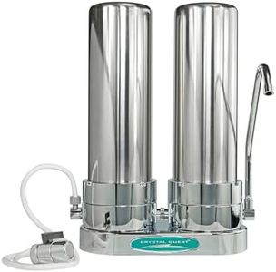 Crystal Quest - Nitrate Countertop Water Filter System - Double - Stainless Steel