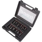 Trend 12 Piece Router Bit Starter Set, 8mm Shank, Tungsten Carbide Tipped, Storage Case Included, SET/SS8X8MMTC