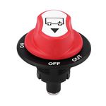 Battery Disconnect Cut Off Switch, 12V- 48V Battery Disconnect Cut Off Switch Waterproof Battery Isolator for Cars, Off Road Vehicle, Truck, Motorcycle