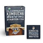 The Complete Kombucha Brewing Starter Kit | Fermentaholics USDA Certified Organic Making Kit (The Deluxe Kombucha Brewing Kit)