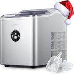NORTHCLAN Ice Maker, Countertop Ice Maker Machine 28LBS/24H, 9 Ice Cubes Ready in 6 Mins, Electric Ice Cube Maker with Ice Scoop, Portable and Compact Ice Maker for Home/Kitchen/Office