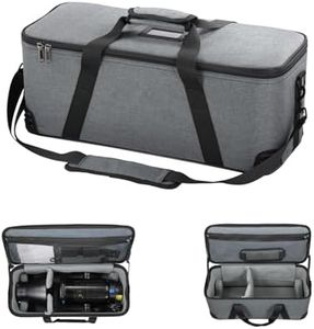 Neewer Carrying Bag with Shoulder Strap, Handle, Movable Foam Padded for Studio Light CB300B CB200B FS150B CB100C CB60B RGB CB60 MS60B MS60C MS150B Vision 4 ML300 52cm Tripod Stand, Travel Case, PB6,