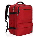 Hynes Eagle 44L Travel Backpack Carry on Backpack Flight Approved Luggage Backpack for Women Men 17 inch Laptop Backpack Red