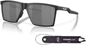 Oakley Futurity Sun OO9482 948201 57MM Satin Black/Prizm Black Polarized Square Sunglasses for Men for Women + BUNDLE Accessory Leash + Designer iWear Kit