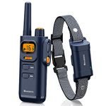 Bousnic Dog Shock Collar with Remote - [New Edition] 4000FT Dog Training Collar for Large Medium Small Dogs (8-120lbs) Waterproof Rechargeable E Collar with Beep, Vibration, Safe Shock (Dark Blue)