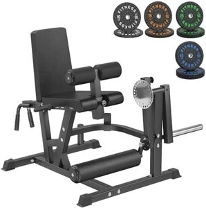HANDBODE 8-in-1 Leg Extension and Curl Machine with 190 lb Plate Set