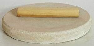 1 pc White Sandalwood Stick (150-180 Gram) with Stone glinder Size(6inch)