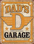 Nostalgia Signs Dads Garage Open 24 Hours Metal Sign, 32 cm Wide x 41 cm High