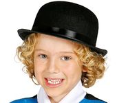 Fiestas Guirca Child Felt Black Bowler Hat