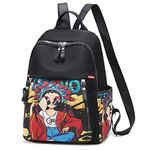 TYPIFY® Stylish Anime Ethnic Printed Durable Women's Backpack Korean Women College Bag for Girls. Gift for Her (Anime Print)