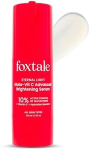 Foxtale 10% Vitamin C-Glutathione Brightening Face Serum for Glowing Skin, Treats Dark Spots, Pigmentation & Dullness, Beginner & Sensitive Skin Friendly | All Skin Types | Women & Men | 30ml