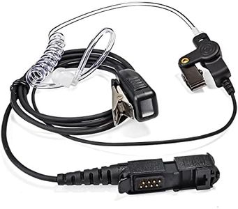 HYS Surveillance Headset with Low-Profile Transparent Clear Acoustic Coil Tube, Clear Transmission Earpiece with PTT for Motorola Radios XPR3300 XPR3500 XPR3300e XPR3500e XPR 3300 3500 3300e 3500e
