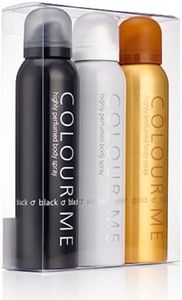 Colour Me Black/White/Gold Homme - Triple Pack, Fragrance for Men, 3 x 150ml Body Spray, by Milton-Lloyd