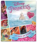 Disney Princess 12 Days of Socks Advent Calendar Kids SML (Small)