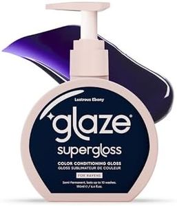 Glaze Super Gloss Color Conditioning Gloss – Lustrous Ebony for Natural Black Hair – Rinse Out Semi-Permanent Hair Gloss that Enhances Color and Boosts Shine & Hydration