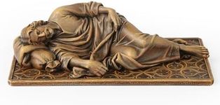 BC Catholic Sleeping St. Joseph Statue, Patron Saint Figure Housewarming Gift, Devout Home Décor, 6" L, Renaissance Sculpture Handmade by Buildclassic