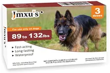 Flea and Tick Prevention for Dogs, X-Large Dog Flea & Tick Control with Fipronil, Long-Lasting & Fast-Acting Topical Flea & Tick Treatment Drops for Extra Large Dogs, 89 to 132 lbs, 3 Doses