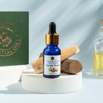ARKA ESSENTIAL OILS Ayurvedik Pure and Natural Sandalwood Essential Oil for Skin & Face Aroma Oil for Home Fragrance, Diffuser & Humidifier Pure Chandan Oil Therapeutic Grade 15ml. (SANDAL WOOD)