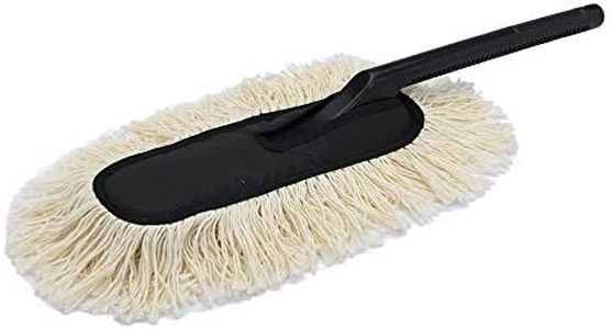 Microfiber Car Duster Brush –Scratch-Free Vehicle Cleaning Tool with Wax-Treated Cotton Strands, Reusable&Eco-Friendly Duster for Cars, Bikes,SUVs &Trucks–Removes Dust Instantly (Car Duster)