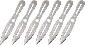 Smith & Wesson SWTK8CP Six 8in Stainless Steel Throwing Knives Set with Nylon Belt Sheath