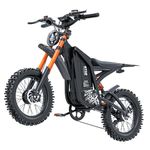 Misodo Electric Dirt Bike, 4500W Peak Motor, 65KM/H Electric Motorcycle, 160KM, 48V/25AH Battery Ebike, 5 PAS Speeds,Dual Hydraulic Brakes, Full Suspension 16" Off Road Tire E Dirt Bike for Adults